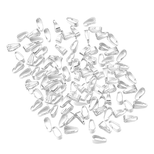 rockible 200 x Klemmbügel, Verbindungselemente, Halskettenhaken, Schmuckzubehör, Schnalle, Metallklauenbügelverbinder für die Herstellung von Armbändern, helles Silber rockible 200 x Klemmbügel, Verbindungselemente, Halskettenhaken, Schmuckzubehör, Schnalle, Metallklauenbügelverbinder für die Herstellung von Armbändern, helles Silber von rockible