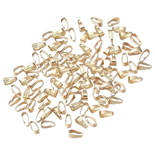 rockible 200 x Klemmbügel, Verbindungselemente, Halskettenhaken, Schmuckzubehör, Schnalle, Metallklauenbügelverbinder für die Herstellung von Armbändern, hellgolden rockible 200 x Klemmbügel, Verbindungselemente, Halskettenhaken, Schmuckzubehör, Schnalle, Metallklauenbügelverbinder für die Herstellung von Armbändern, hellgolden von rockible