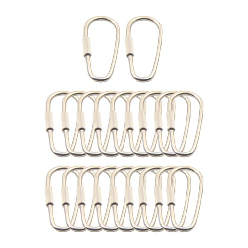 rockible 20Pcs Keychain Schnallen Metall Haken DIY Quick Link Hängen Anhänger Karabiner Schlüsselanhänger rockible 20Pcs Keychain Schnallen Metall Haken DIY Quick Link Hängen Anhänger Karabiner Schlüsselanhänger von rockible