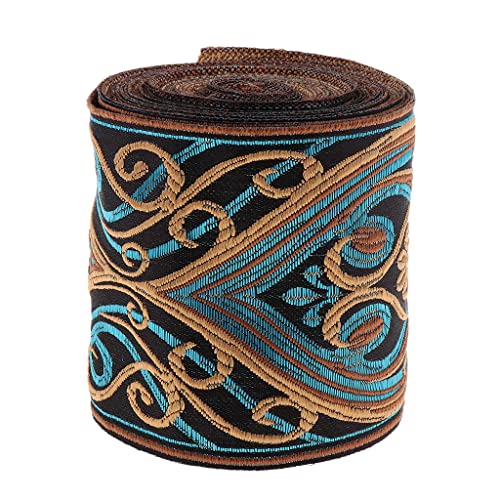 rockible 5 Meter Jacquardband für Bastelprojekte - 8 cm von rockible