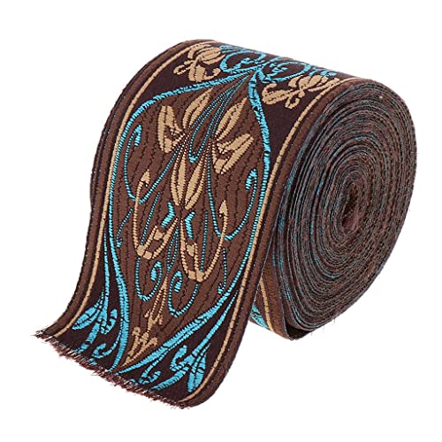 rockible 5 Meter Jacquardband für Nähprojekte - 8 cm, 6 cm von rockible