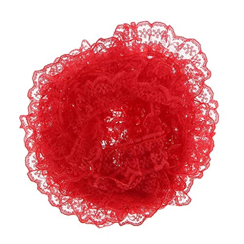 rockible 5 Yards Verschiedene Farben Ribbon Floral Elastic Lace Trim Handcraft Zubehör, von rockible