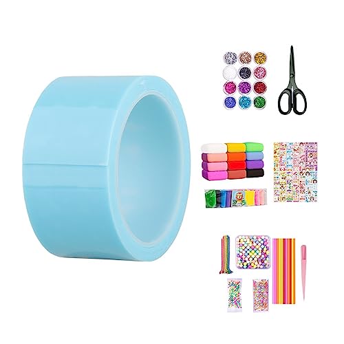 rockible Blasenblasendes doppelseitiges Klebeband, unsichtbares Montageband für DIY-Bastelprojekte, Blau, 1 Rolle mit kompletten Werkzeugen rockible Blasenblasendes doppelseitiges Klebeband, unsichtbares Montageband für DIY-Bastelprojekte, Blau, 1 Rolle mit kompletten Werkzeugen von rockible