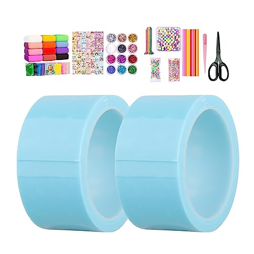rockible Blasenblasendes doppelseitiges Klebeband, unsichtbares Montageband für DIY-Bastelprojekte, Blau, 2 Rollen mit komplettem Werkzeug rockible Blasenblasendes doppelseitiges Klebeband, unsichtbares Montageband für DIY-Bastelprojekte, Blau, 2 Rollen mit komplettem Werkzeug von rockible