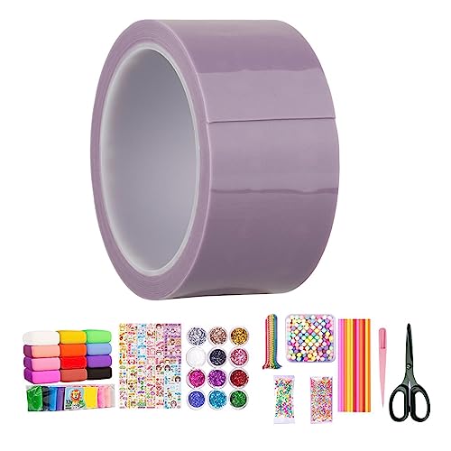 rockible Blasenblasendes doppelseitiges Klebeband, unsichtbares Montageband für DIY-Bastelprojekte, Violett, 1 Rolle mit kompletten Werkzeugen rockible Blasenblasendes doppelseitiges Klebeband, unsichtbares Montageband für DIY-Bastelprojekte, Violett, 1 Rolle mit kompletten Werkzeugen von rockible