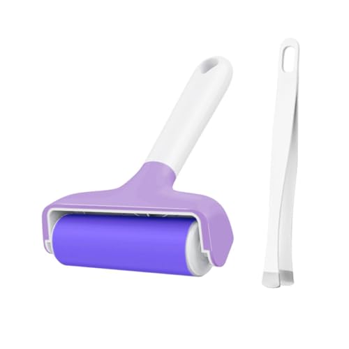 rockible Brayer Roller & Mat Pinzern Entfernerwerkzeugset Bastelstempel Brayer zum Ausdruck, Lila von rockible