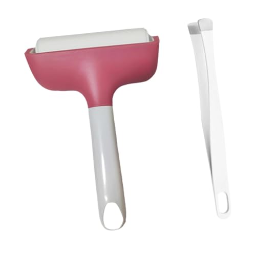 rockible Brayer Roller & Mat Pinzern Entfernerwerkzeugset Bastelstempel Brayer zum Ausdruck, Rose Rot von rockible