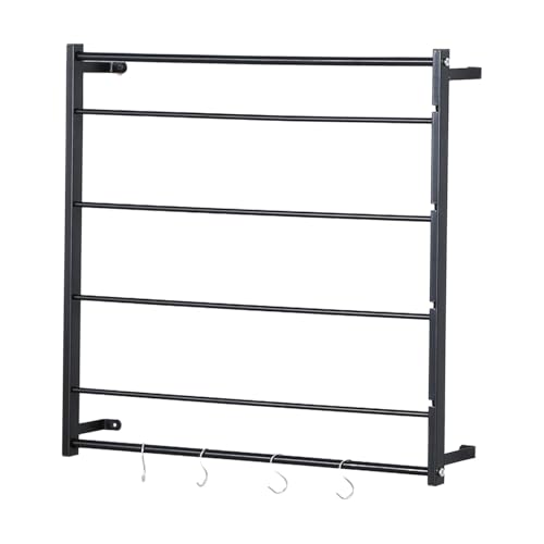 rockible Garnhalter, Bänder, Rollenaufbewahrung, Wandmontage, Band Organizer, Band Rack, Drahtspulen Rack für Halsketten, Kleinigkeiten, Weihnachten, schwarz 67cmx67cm rockible Garnhalter, Bänder, Rollenaufbewahrung, Wandmontage, Band Organizer, Band Rack, Drahtspulen Rack für Halsketten, Kleinigkeiten, Weihnachten, schwarz 67cmx67cm von rockible