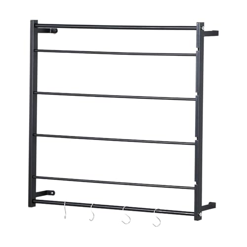 rockible Garnhalter, Bänder, Rollenaufbewahrung, Wandmontage, Band Organizer, Band Rack, Drahtspulen Rack für Halsketten, Kleinigkeiten, Weihnachten, schwarz 67cmx67cm von rockible