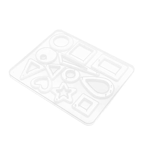 rockible Geometrisches Kunstharz Schmuckherstellungsset – Silikonformen, Anhänger, DIY Guss für Halskette, Ohrringe, Ornamente, 11,5 x 9,5 cm von rockible