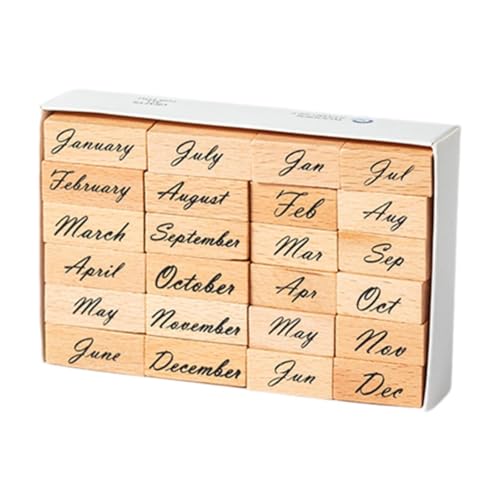 rockible Gummistempel und Holzstempel für DIY-Karten und Dekorationen, Monat rockible Gummistempel und Holzstempel für DIY-Karten und Dekorationen, Monat von rockible