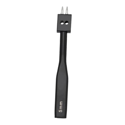 rockible Lederstaffel Punch Tool für 5mm Löcher in Papier und Stoff, 2 Zahn von rockible