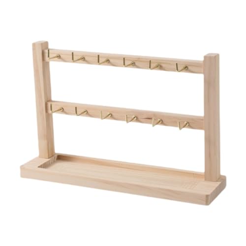 rockible Ohrring-Präsentationsständer, Haken, Ohrring-Präsentationsständer aus Holz für Schlüsselanhänger, Kommoden, Geschäfte, Geschäfte, 4 Ebenen, 12 Haken rockible Ohrring-Präsentationsständer, Haken, Ohrring-Präsentationsständer aus Holz für Schlüsselanhänger, Kommoden, Geschäfte, Geschäfte, 4 Ebenen, 12 Haken von rockible