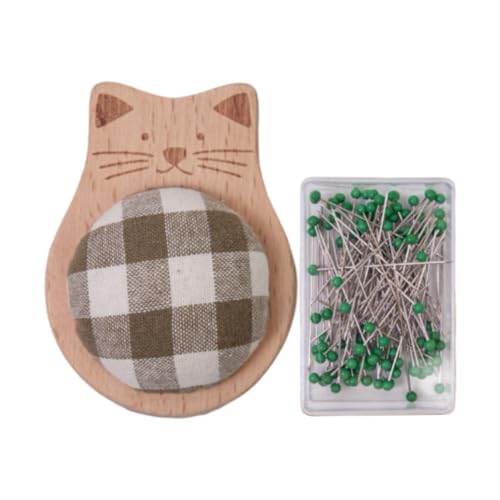 rockible Pin Kissen mit Stiften Leichtes Kleines Nähiges Handwerk Accessoires Schöne Ball Kopfnähtnadeln für Stickereien Quilting, Set A rockible Pin Kissen mit Stiften Leichtes Kleines Nähiges Handwerk Accessoires Schöne Ball Kopfnähtnadeln für Stickereien Quilting, Set A von rockible