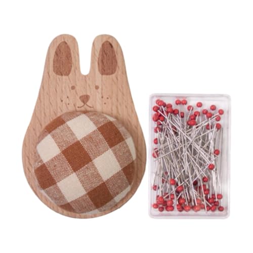 rockible Pin Kissen mit Stiften Leichtes Kleines Nähiges Handwerk Accessoires Schöne Ball Kopfnähtnadeln für Stickereien Quilting, Set B rockible Pin Kissen mit Stiften Leichtes Kleines Nähiges Handwerk Accessoires Schöne Ball Kopfnähtnadeln für Stickereien Quilting, Set B von rockible