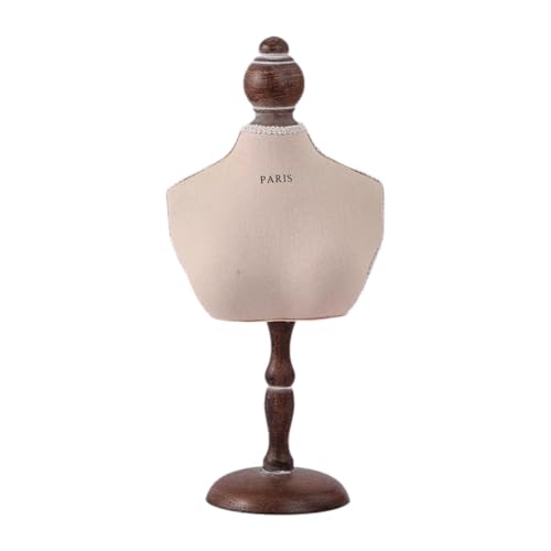 rockible Schmuck-Display-Büste, Halsketten-Mannequin-Ständer, Arbeitsplatte, Anhänger-Requisite, Mannequin-Modellhalter, Organizer für Party-Show-Trades, 16x36cm von rockible