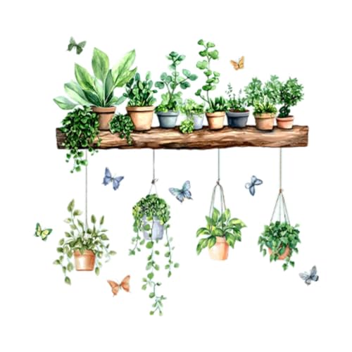 rockible Wandaufkleber Aquarell Grüne Pflanze PVC Tapete Grüne Blätter Pflanze für Schlafzimmer rockible Wandaufkleber Aquarell Grüne Pflanze PVC Tapete Grüne Blätter Pflanze für Schlafzimmer von rockible