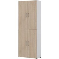 röhr Aktenschrank direct.office, 859S651000 weiß, eiche 5 Fachböden 80,0 x 33,5 x 212,5 cm röhr Aktenschrank direct.office, 859S651000 weiß, eiche 5 Fachböden 80,0 x 33,5 x 212,5 cm von röhr