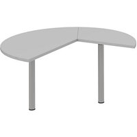 röhr Anbautisch höhenverstellbar Techno hellgrau, silber freiform 130,0 x 128,0/65,0 x 68,0 - 82,0 cm röhr Anbautisch höhenverstellbar Techno hellgrau, silber freiform 130,0 x 128,0/65,0 x 68,0 - 82,0 cm von röhr