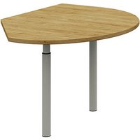 röhr Anbautisch höhenverstellbar Techno hickory-eiche, silber freiform 104,0 x 126,5 x 68,0 - 82,0 cm röhr Anbautisch höhenverstellbar Techno hickory-eiche, silber freiform 104,0 x 126,5 x 68,0 - 82,0 cm von röhr
