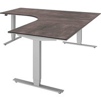 röhr Imperia elektrisch höhenverstellbarer Schreibtisch quarzit fünfeckig, T-Fuß-Gestell silber 180,0/200,0 x 80,0 cm röhr Imperia elektrisch höhenverstellbarer Schreibtisch quarzit fünfeckig, T-Fuß-Gestell silber 180,0/200,0 x 80,0 cm von röhr