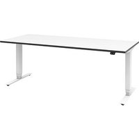 röhr Imperia elektrisch höhenverstellbarer Schreibtisch weiß rechteckig, T-Fuß-Gestell weiß 180,0 x 80,0 cm röhr Imperia elektrisch höhenverstellbarer Schreibtisch weiß rechteckig, T-Fuß-Gestell weiß 180,0 x 80,0 cm von röhr
