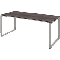 röhr Imperia höhenverstellbarer Schreibtisch quarzit rechteckig, Kufen-Gestell silber 180,0 x 80,0 cm röhr Imperia höhenverstellbarer Schreibtisch quarzit rechteckig, Kufen-Gestell silber 180,0 x 80,0 cm von röhr