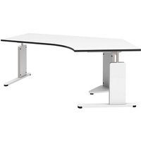 röhr Imperia höhenverstellbarer Schreibtisch weiß Bogenform, C-Fuß-Gestell weiß 217,0 x 114,0 cm röhr Imperia höhenverstellbarer Schreibtisch weiß Bogenform, C-Fuß-Gestell weiß 217,0 x 114,0 cm von röhr