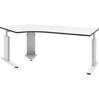 röhr Imperia höhenverstellbarer Schreibtisch weiß Bogenform, C-Fuß-Gestell weiß 217,0 x 114,0 cm röhr Imperia höhenverstellbarer Schreibtisch weiß Bogenform, C-Fuß-Gestell weiß 217,0 x 114,0 cm von röhr