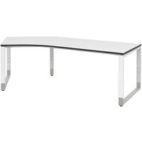 röhr Imperia höhenverstellbarer Schreibtisch weiß Bogenform, Kufen-Gestell weiß 217,0 x 114,0 cm röhr Imperia höhenverstellbarer Schreibtisch weiß Bogenform, Kufen-Gestell weiß 217,0 x 114,0 cm von röhr