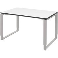 röhr Imperia höhenverstellbarer Schreibtisch weiß rechteckig, Kufen-Gestell silber 120,0 x 80,0 cm röhr Imperia höhenverstellbarer Schreibtisch weiß rechteckig, Kufen-Gestell silber 120,0 x 80,0 cm von röhr