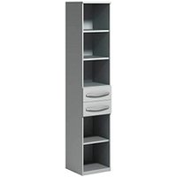 röhr Regalschrank Techno, 019-433-9310-93-B1 hellgrau 42,7 x 43,0 x 217,4 cm röhr Regalschrank Techno, 019-433-9310-93-B1 hellgrau 42,7 x 43,0 x 217,4 cm von röhr