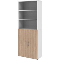 röhr Regalschrank direct.office, 859S661000 weiß, sonoma-eiche 80,0 x 34,4 x 212,5 cm röhr Regalschrank direct.office, 859S661000 weiß, sonoma-eiche 80,0 x 34,4 x 212,5 cm von röhr