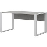 röhr Schreibtisch beton rechteckig, Kufen-Gestell weiß 150,0 x 80,0 cm röhr Schreibtisch beton rechteckig, Kufen-Gestell weiß 150,0 x 80,0 cm von röhr