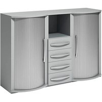 röhr Sideboard Techno, 019-507-9310-93-B1 hellgrau 162,7 x 43,0 - 53,0 x 111,7 cm röhr Sideboard Techno, 019-507-9310-93-B1 hellgrau 162,7 x 43,0 - 53,0 x 111,7 cm von röhr