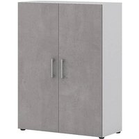 röhr Aktenschrank direct.office, 859B331000 beton, weiß 2 Fachböden 80,0 x 33,5 x 107,2 cm von röhr