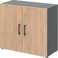 röhr Aktenschrank direct.office, 859H221000 hickory, anthrazit 1 Fachboden 80,0 x 33,5 x 72,0 cm von röhr