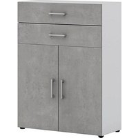 röhr Aktenschrank direct.office, 859B371000 beton, weiß 1 Fachboden 80,0 x 33,5 x 107,2 cm von röhr