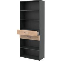 röhr Regalschrank direct.office, 859H681000 hickory 80,0 x 34,4 x 212,5 cm von röhr