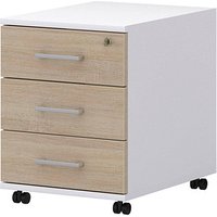 röhr direct.office Rollcontainer sonoma-eiche 3 Auszüge 42,5 x 50,0 x 55,0 cm von röhr