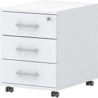 röhr direct.office Rollcontainer weiß 3 Auszüge 42,5 x 50,0 x 55,0 cm von röhr