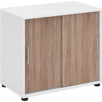 röhr Schiebetürenschrank direct.office, 859S231000 weiß, eiche 1 Fachboden 80,4 x 42,5 x 74,0 cm von röhr