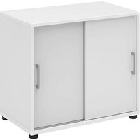 röhr Schiebetürenschrank direct.office, 859W231000 weiß 1 Fachboden 80,4 x 42,5 x 74,0 cm von röhr