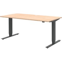 röhr direct.office elektrisch höhenverstellbarer Schreibtisch hickory rechteckig, T-Fuß-Gestell grau 160,0 x 70,0 cm röhr direct.office elektrisch höhenverstellbarer Schreibtisch hickory rechteckig, T-Fuß-Gestell grau 160,0 x 70,0 cm von röhr