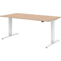 röhr direct.office elektrisch höhenverstellbarer Schreibtisch sonoma-eiche rechteckig, T-Fuß-Gestell weiß 160,0 x 70,0 cm röhr direct.office elektrisch höhenverstellbarer Schreibtisch sonoma-eiche rechteckig, T-Fuß-Gestell weiß 160,0 x 70,0 cm von röhr
