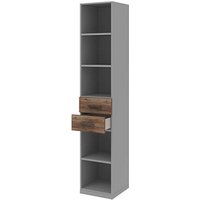 röhr Regalschrank quantum, 180/D65/6120-85-R1 grau, eiche 40,0 x 41,9 x 220,5 cm röhr Regalschrank quantum, 180/D65/6120-85-R1 grau, eiche 40,0 x 41,9 x 220,5 cm von röhr