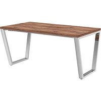 röhr quantum Schreibtisch eiche rechteckig, Kufen-Gestell chrom 180,0 x 80,0 cm röhr quantum Schreibtisch eiche rechteckig, Kufen-Gestell chrom 180,0 x 80,0 cm von röhr