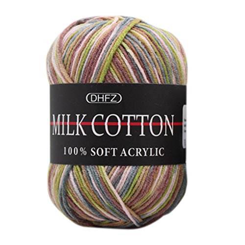 50g / Ball Bunte 3 Zwirn DIY Bunte Baumwolle Handgemachte DIY Schal Kissen Decke Knitting Crochet der weichen Milch Baumwollgarn 50g / Ball Bunte 3 Zwirn DIY Bunte Baumwolle Handgemachte DIY Schal Kissen Decke Knitting Crochet der weichen Milch Baumwollgarn von rongweiwang