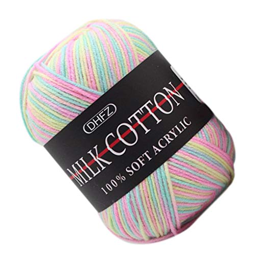 50g / Ball Bunte 3 Zwirn Milk Cotton handgemachte DIY Schal Kissen Decke Knitting Crochet der weichen Milch Baumwollgarn von rongweiwang