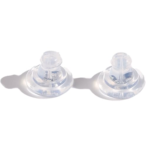 rongweiwang 100x weiche, durchsichtige Ohrringverschlüsse, Ersatz Silikonverschlüsse für Ohrstecker/hängende Ohren, 100 Stück Ohrringverschlüsse, B rongweiwang 100x weiche, durchsichtige Ohrringverschlüsse, Ersatz Silikonverschlüsse für Ohrstecker/hängende Ohren, 100 Stück Ohrringverschlüsse, B von rongweiwang